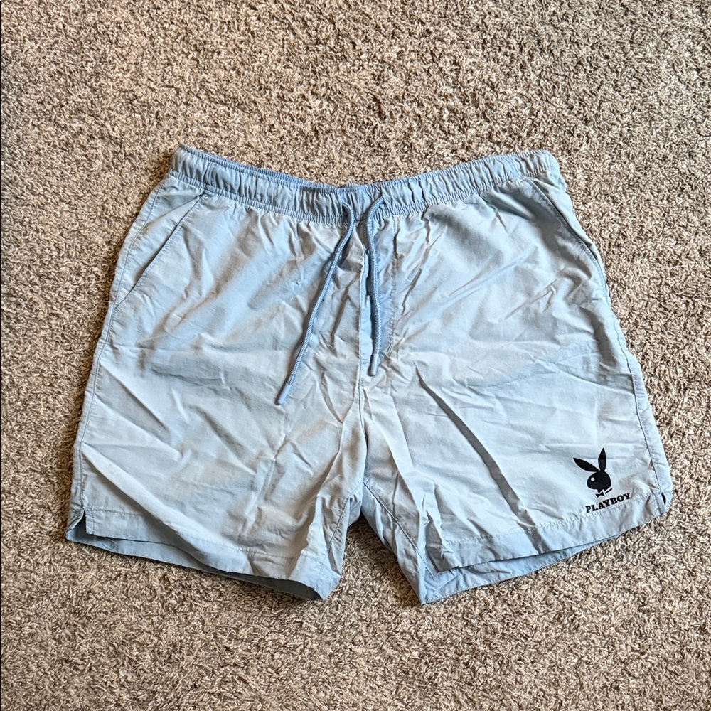 PLAYBOY by Pacsun Light Blue Lounge Shorts